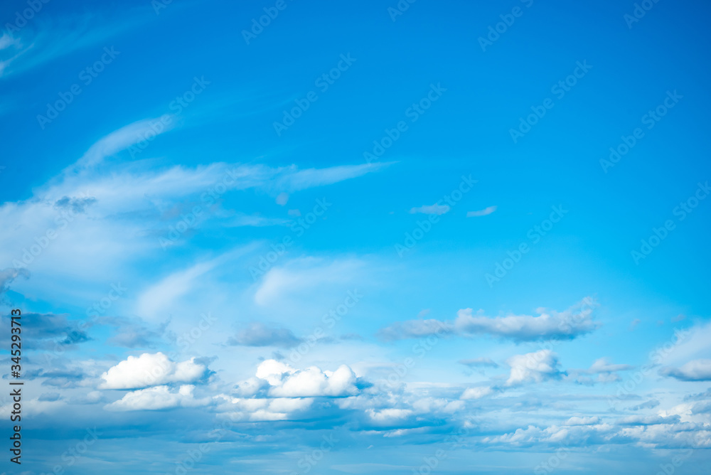 Beautiful soft Blue Sky with clouds. Nature sky backgrounds.