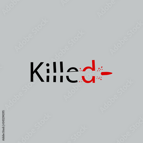 killed typography logo
