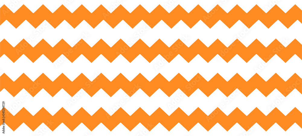 seamless zigzag pattern with orange ribbon seamless zigzag pattern with orange ribbon