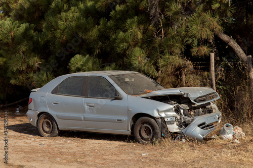 Abandoned car