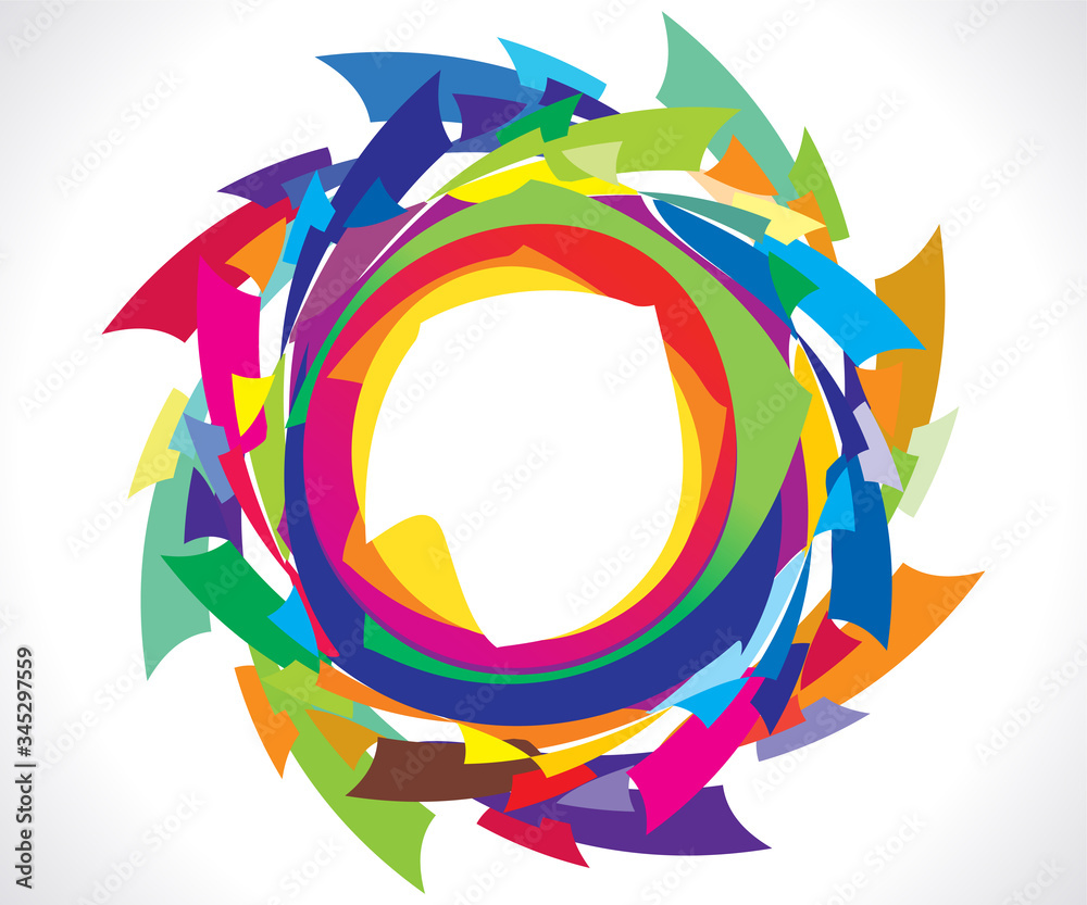 Obraz premium abstract artistic creative colorful circle explode