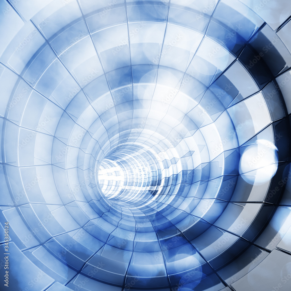 Blue abstract form futuristic shapes Blue abstract form futuristic shapes
