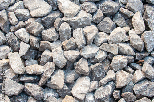 texture of gravel stones on ground. Gravel or pebbles in garden.
