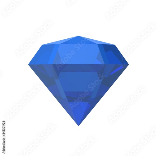 Diamond Blue in 3D. Tapas. Stone. Jewellery (ID: 345301928)