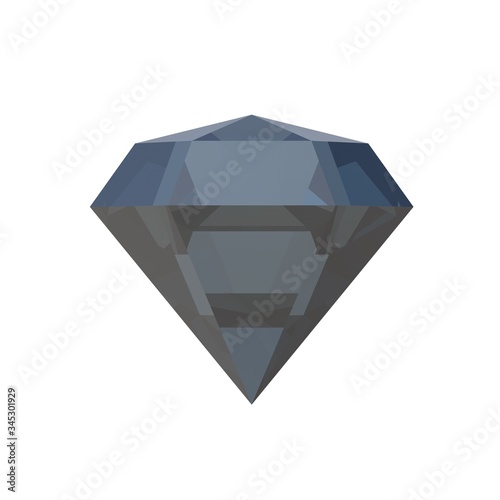 Diamond Black in 3D. Tapas. Stone. Jewellery (ID: 345301929)