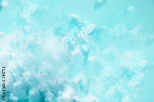 abstract aqua blue floral background