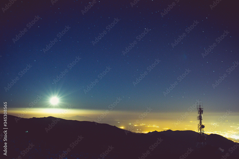 Fototapeta premium star rain starry sky beautiful