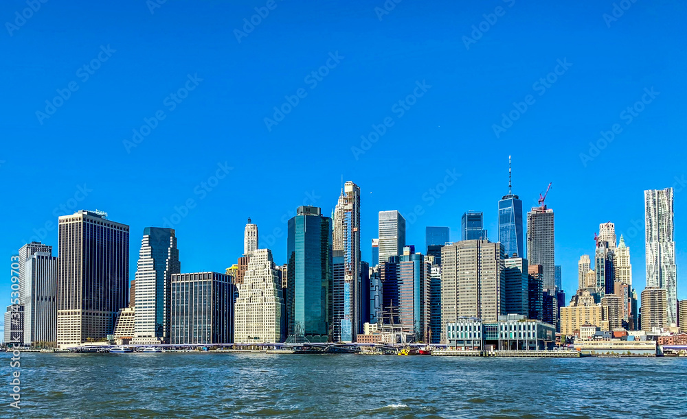 Obraz premium New York City skyline and city life
