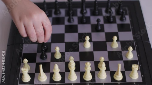 The child learns to play chess. Mental development of the child