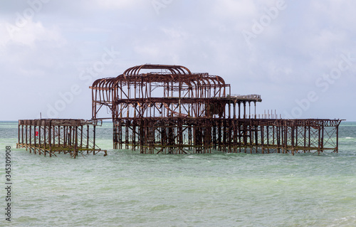 Brighton Pier burned down after arson.
