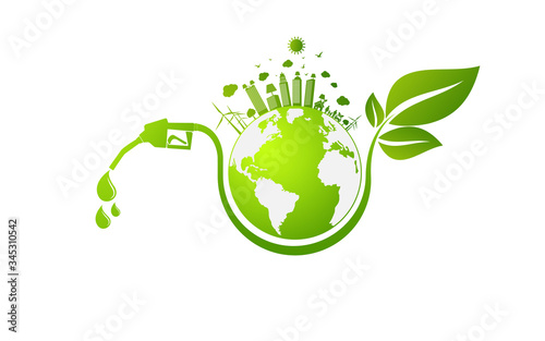 International Biodiesel Day.10 August.for Ecology and Environmental Help The World With Eco-Friendly Ideas,Vector Illustration