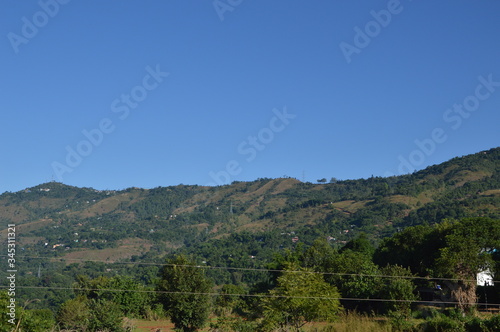 Hilly region of Nepal with greenery