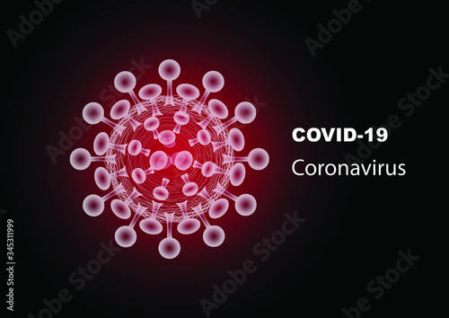 Illustrations concept coronavirus COVID-19. virus wuhan from china. Vector illustrate.