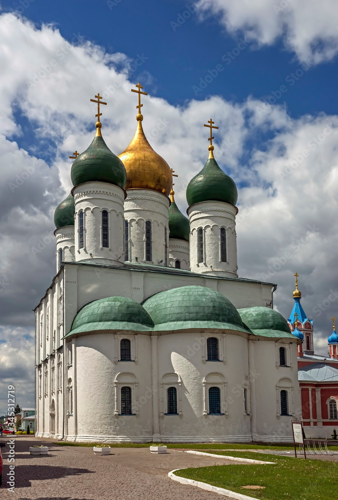 Assumption cathedral. Kremlin in the city of Kolomna, Russia. XVII century