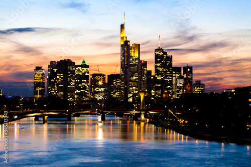 Принти на полотні City Skyline Frankfurt am Main