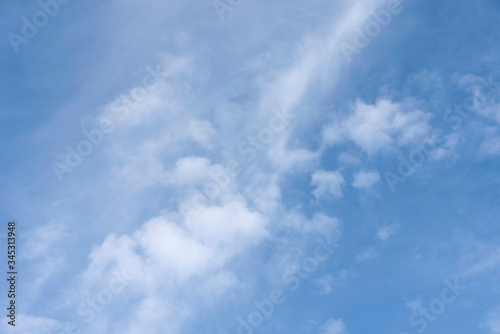 Blue sky and clouds. 