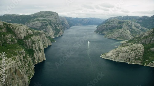 The Lysefjorden Fjord in South Norway photo