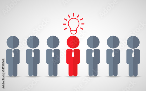 Think differently standing out from the crowd  Being different, move for success in life