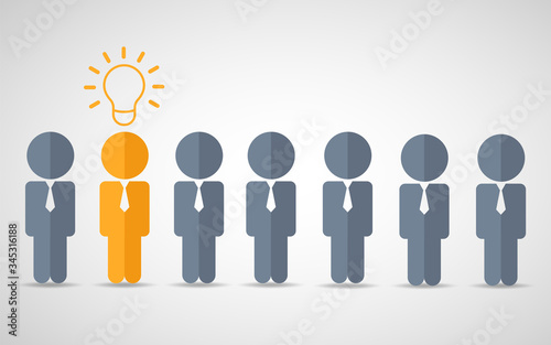 Think differently standing out from the crowd  Being different, move for success in life