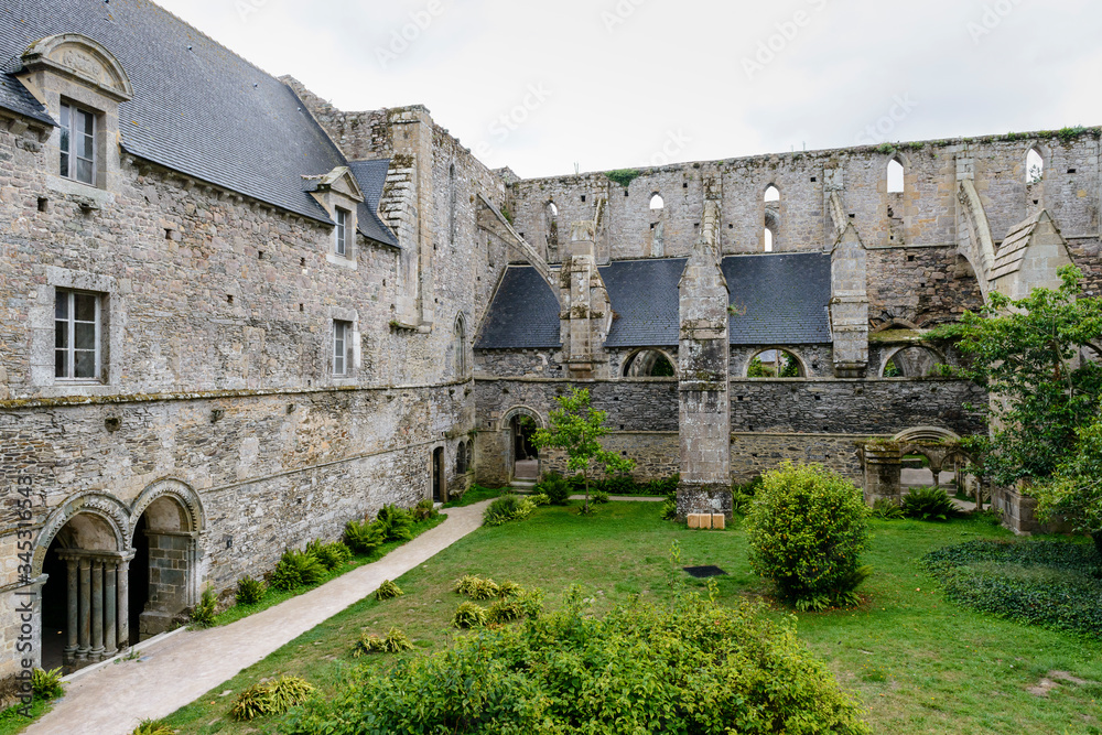 Old Abbaye Maritime de Beauport, in Paimpol, Cotes-d'Armor, Brittany, France