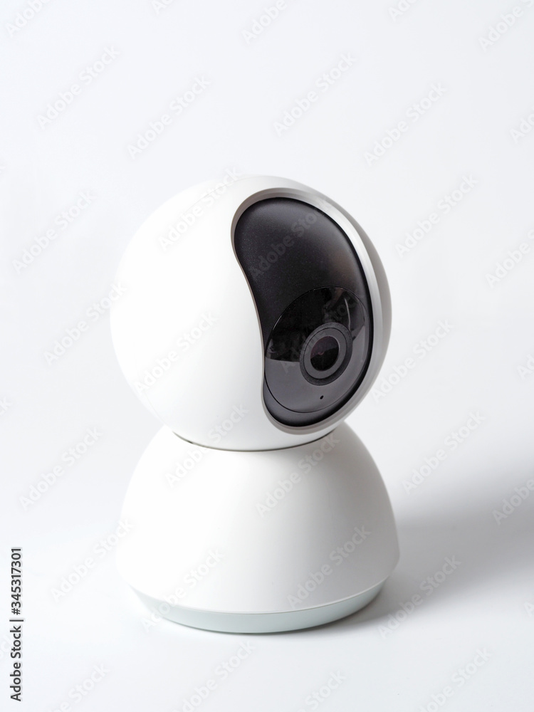 Close up wireless web camera for surveillance and communication. Technological solutions for communication and home security Close up wireless web camera for surveillance and communication. Technological solutions for communication and home security