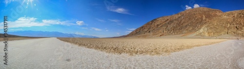 Landscape with rock formation at Death valley, California, Panorama