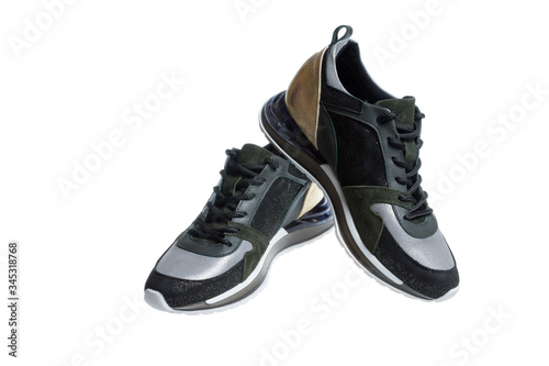 A pair of a ladies trendy outdoor shoes