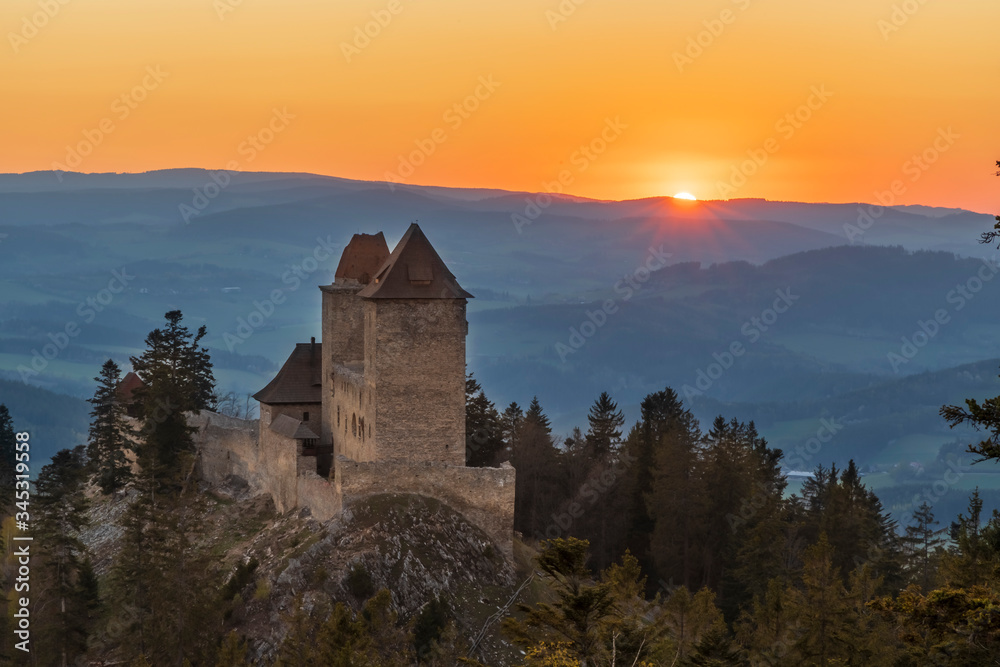 Fototapeta premium Kasperk castle in Sumava, Czech Republic