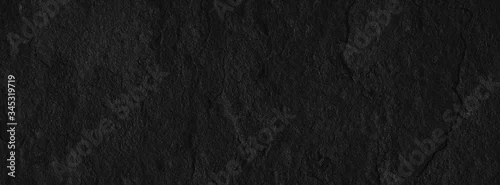 Obraz  z motywem Stone black texture background. Dark cement, concrete grunge. Tile gray, Marble pattern, Wall black background blank for design