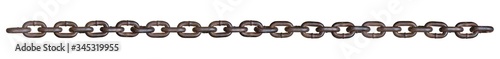 Chain isolated on white background. Clipping path included. photo