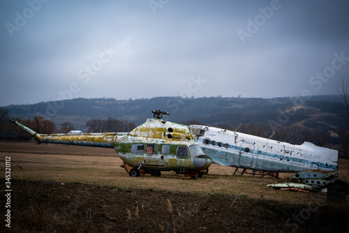 Abandoned airplane photo