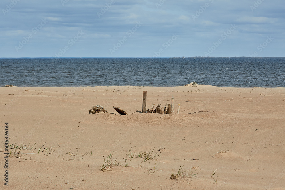 beach and sea