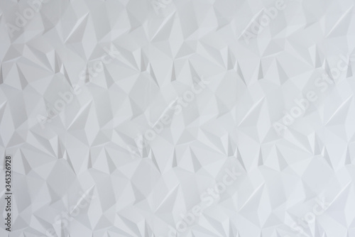 Fototapeta Naklejka Na Ścianę i Meble -  textured white wall with geometric texture 