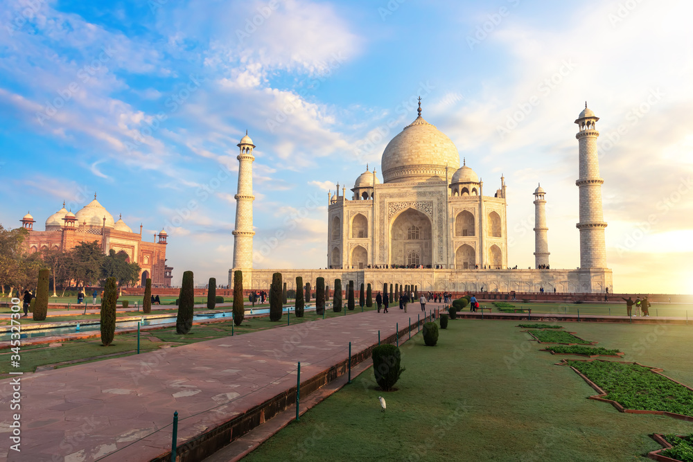 Taj Mahal in India, the main place of visit