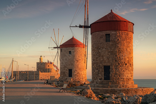 Rhodes Windmills and Fort Path Side