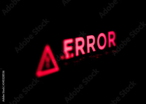 Computer error. photo