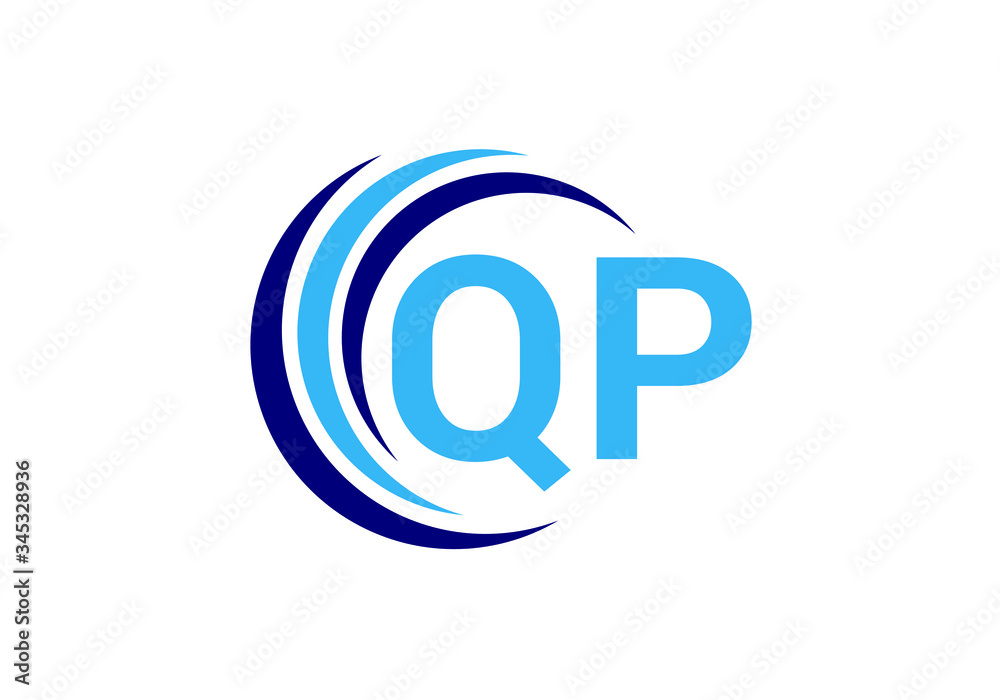 Initial Monogram Letter Q P Logo Design Vector Template. QP Letter Logo Design Initial Monogram Letter Q P Logo Design Vector Template. QP Letter Logo Design
