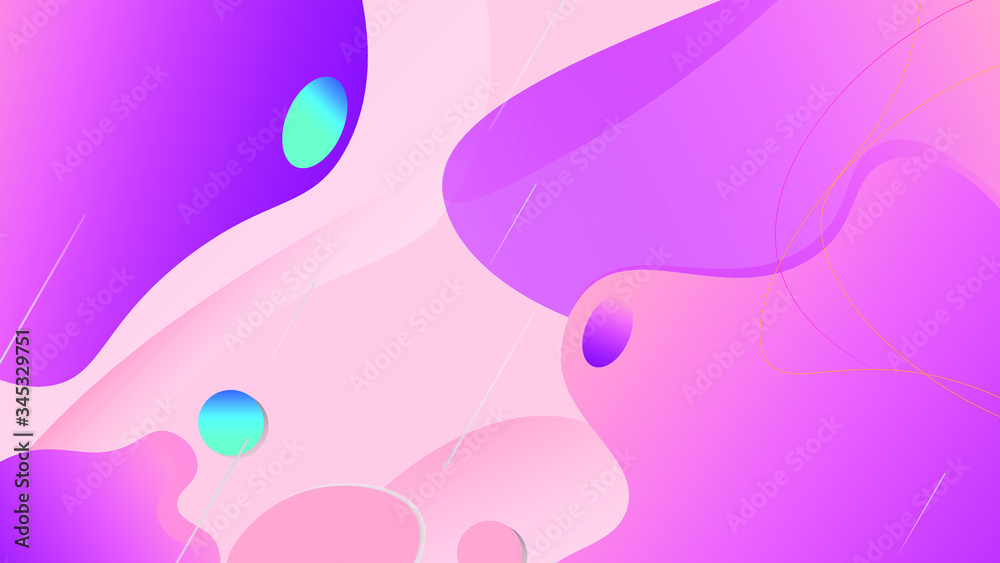 Abstract background with gradient shapes in pink, purple.