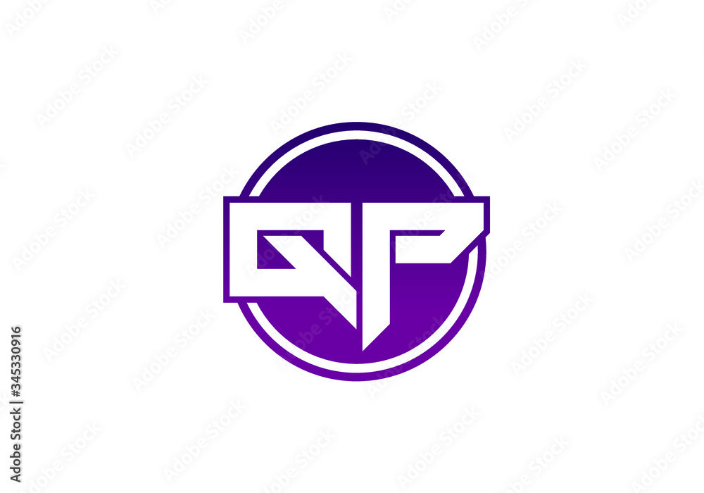 Initial Monogram Letter Q P Logo Design Vector Template. QP Letter Logo Design Initial Monogram Letter Q P Logo Design Vector Template. QP Letter Logo Design