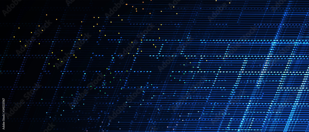 Obraz premium Abstract tech background. Futuristic technology interface