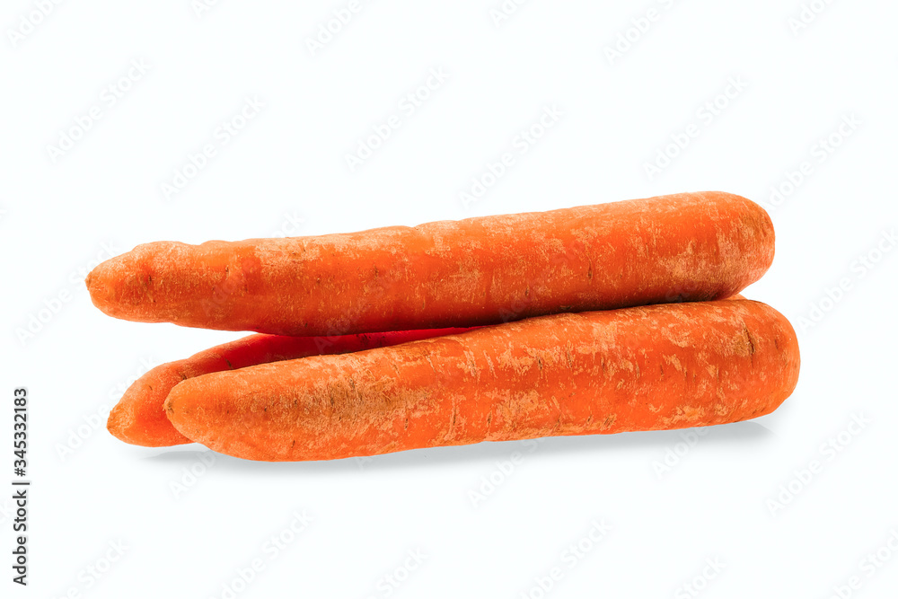 Fresh carrot isolated on white background Fresh carrot isolated on white background