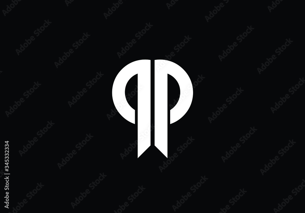 Initial Monogram Letter Q P Logo Design Vector Template. QP Letter Logo Design Initial Monogram Letter Q P Logo Design Vector Template. QP Letter Logo Design