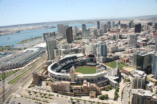 San Diego California - Padres, Petco Park Aerial photo