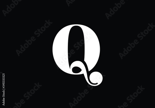 Initial Monogram Letter Q P Logo Design Vector Template. QP Letter Logo Design