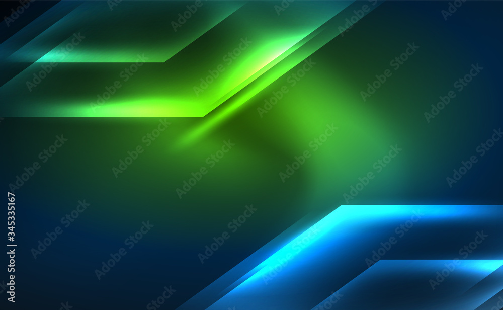 Dynamic neon shiny abstract background. Trendy abstract layout template for business or technology presentation, internet poster or web brochure cover, wallpaper Dynamic neon shiny abstract background. Trendy abstract layout template for business or technology presentation, internet poster or web brochure cover, wallpaper