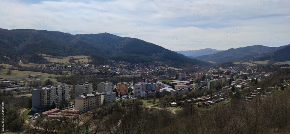 View of the town of Gelnica in Slovakia View of the town of Gelnica in Slovakia
