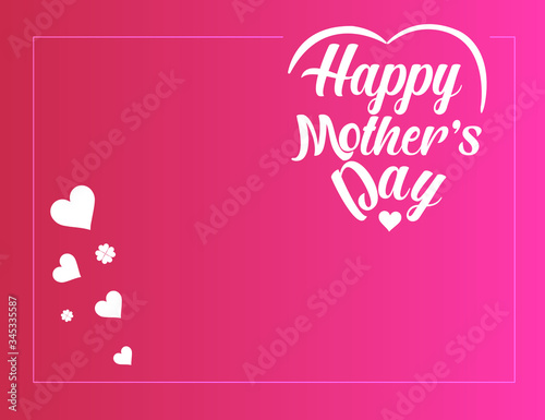 Happy mother's day typo greeting card layout design with love, lettering, colorful background. Vector illustration. Best mom/mum ever cute feminine design for menu, flyer, card, invitation.