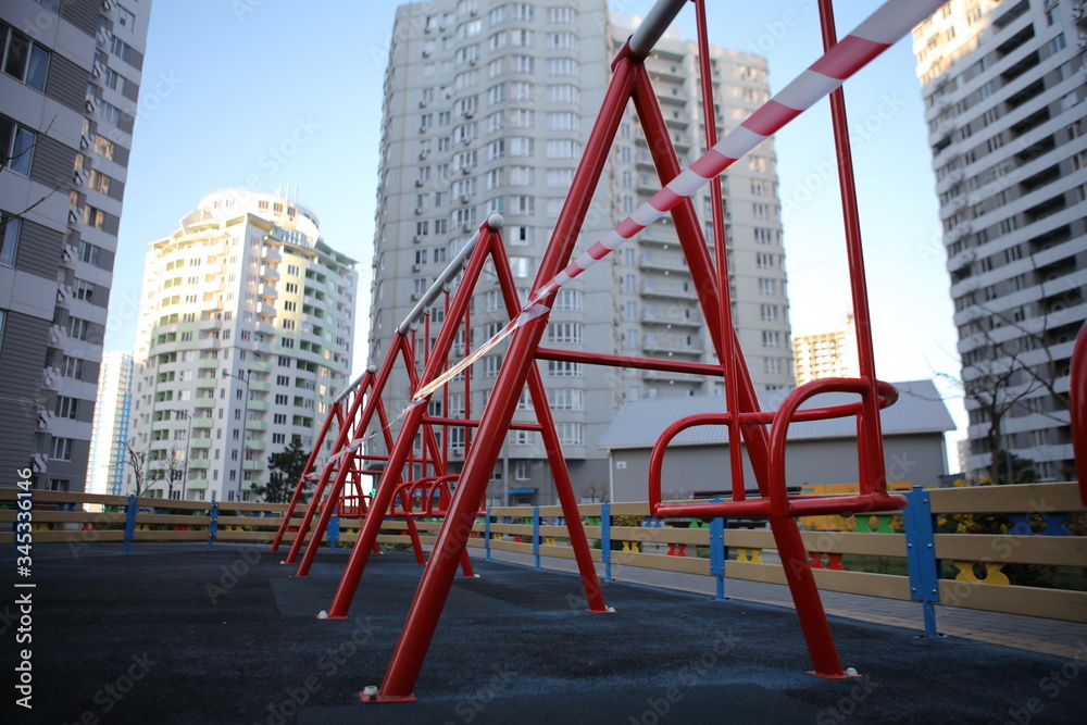 A playground in times of Covid 19 quarantine A playground in times of Covid 19 quarantine