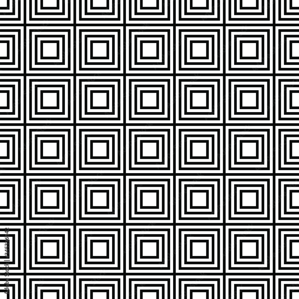 Nested squares seamless geometric pattern design Nested squares seamless geometric pattern design