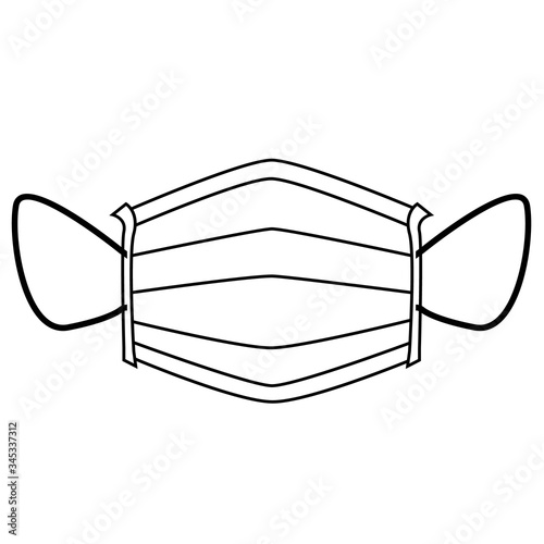 Safety breathing masks Corona Virus. Industrial safety n95 mask, dust protection respirator and breathing medical respiratory mask